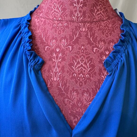 Vince Camuto Beautiful Bright Blue Sleeveless Tunic Size XL - Picture 2 of 5